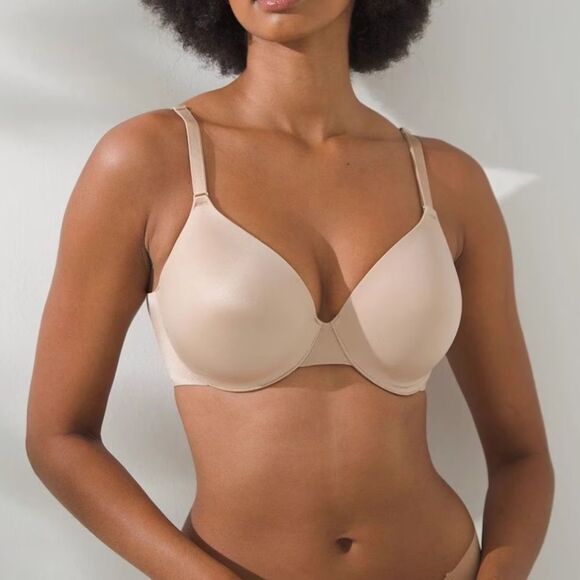 SOMA SIZE 36C NUDE BEIGE VANISHING BACK FULL COVERAGE UNDERWIRE BRA - Picture 1 of 7